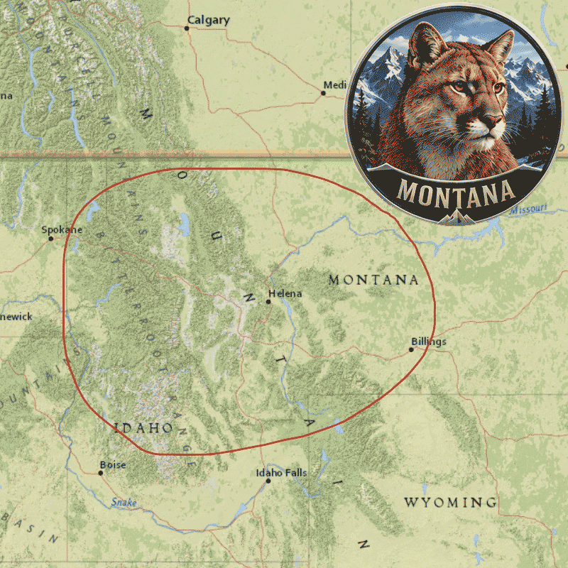 Map Монтана (Montana)